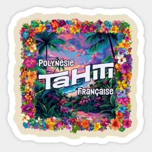 Tahiti, French Polynesia Sticker